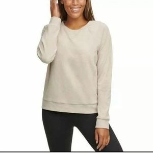 Marc New York Andrew Marc tan soft ribbed  pull over sweater. Large